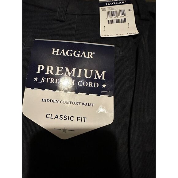 Haggar Premium Stretch Corduroy Classic Fit Comfort Waistband size 40Wx30L NWT - Picture 7 of 7